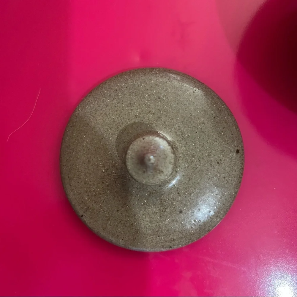 Vintage Jugtown Ware Pottery Small Bowl With Lid 1991 - Picture 6 of 7